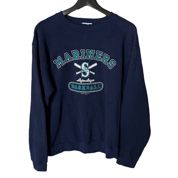 VTG 2002 Majestic Seattle Mariners Crewneck Medium - Picture 1 of 4